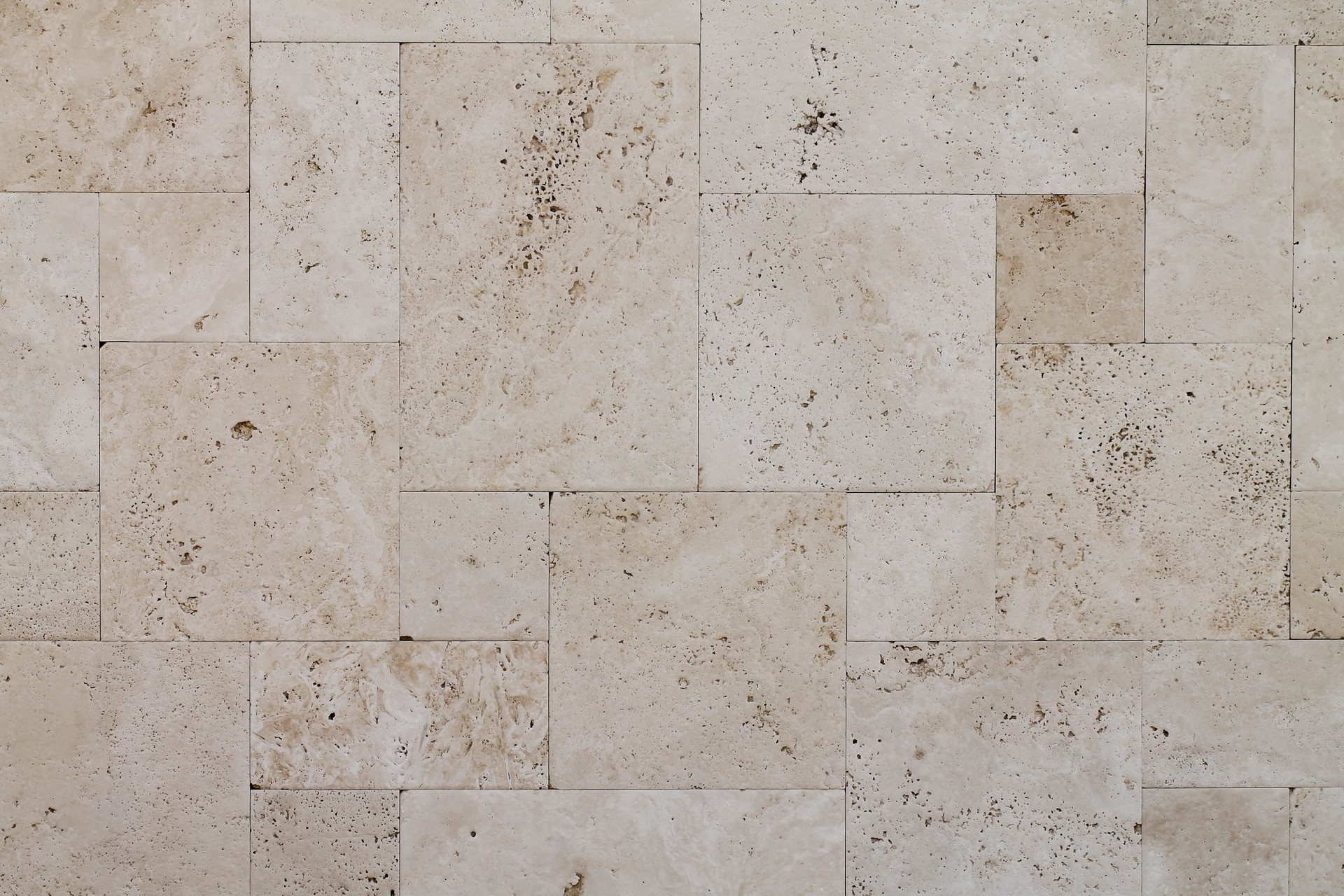 Natural Italian stone. Smooth travertine surface.